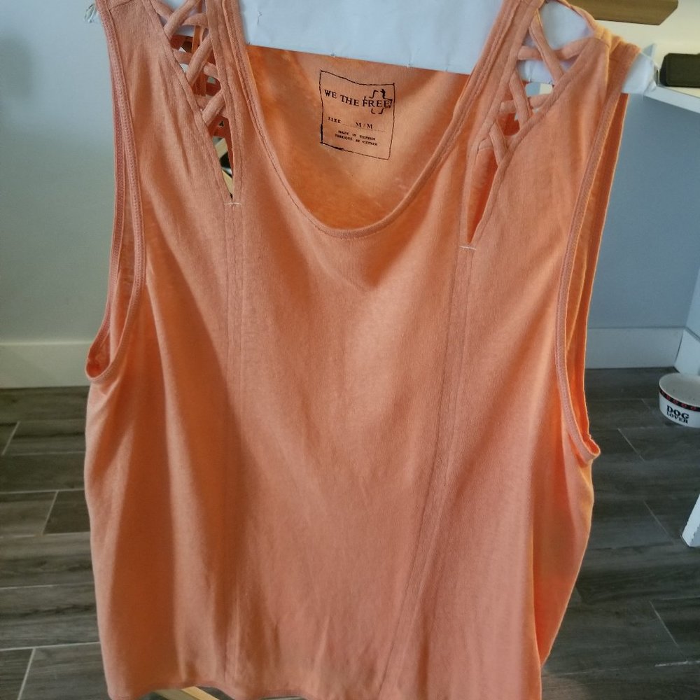 We the Free orange tank top